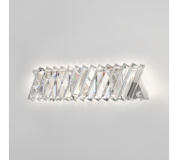 Светодиодный настенный светильник с хрусталем 101005 LED никель хрусталь Strotskis