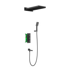 Душевая система встроенная с термостатом Timo Petruma SX-5079/03SM черный SX-5079/03SM