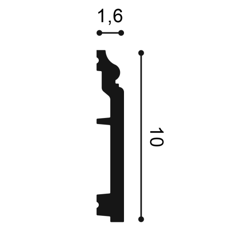 Плинтус Orac Decor CONTOUR гибкий SX173F