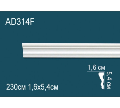 Молдинг гибкий Perfect AD314F полиуретановый 2000х25х13 мм AD314F