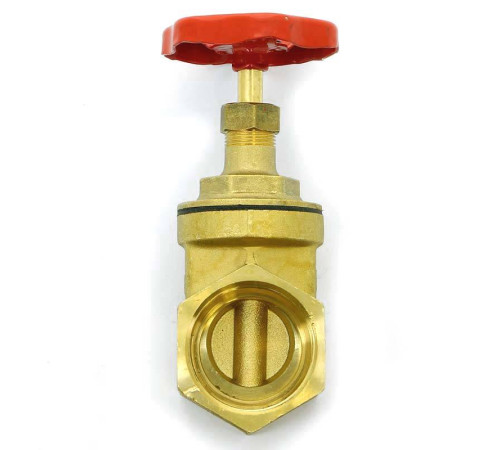 Задвижка клиновидная латунная Uni-Fitt 1 1/2 ВВ PN20 142G6000