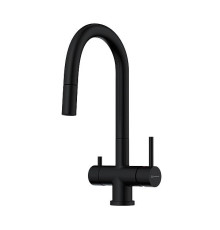 Смеситель для кухни Omoikiri Akita-S-GB с выдвижным изливом и подключением фильтра графит 4994359