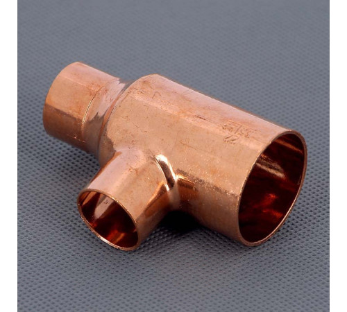 Тройник медный Viega под пайку 35х22х22 мм 123673
