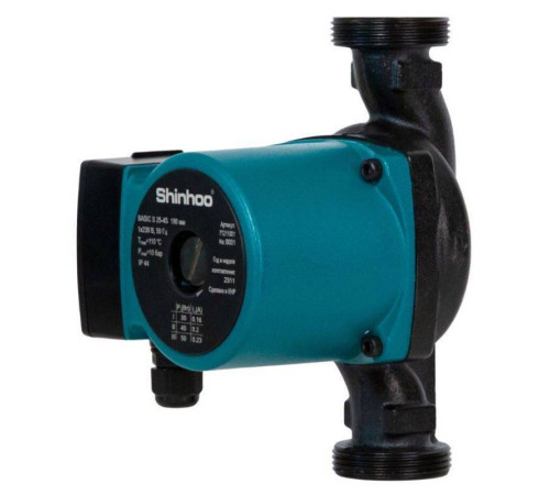 Насос циркуляционный Shinhoo BASIC S 32-8S 180 мм с гайками 71211006