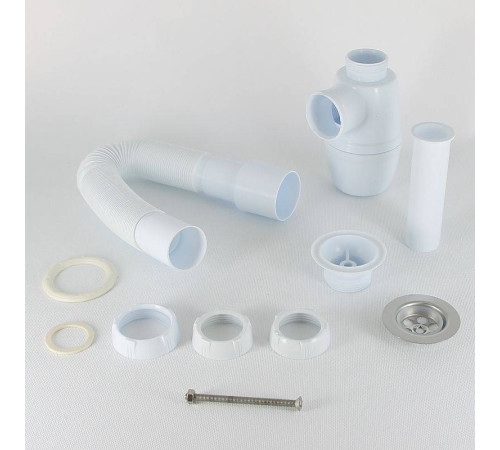 Сифон для раковины Wirquin Минор 1 1/4 x 40 мм с гофротрубой 800 мм 30718050