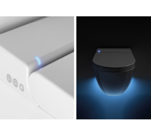 Унитаз-биде подвесной GSI WClean безободковый 590х375 мм белый матовый 7418K09