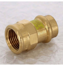 Муфта пресс с внутренней резьбой Viega Profipress G 18x1/2 бронза 346393