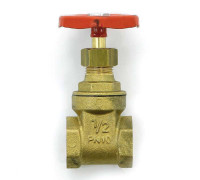 Задвижка клиновая латунная Uni-Fitt 1/2 ВВ PN10 140G2000