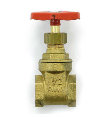 Задвижка клиновая латунная Uni-Fitt 1/2 ВВ PN10 140G2000