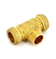 Тройник обжимной Tiemme 22х3/4х22 НР 1100067