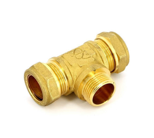 Тройник обжимной Tiemme 22х3/4х22 НР 1100067