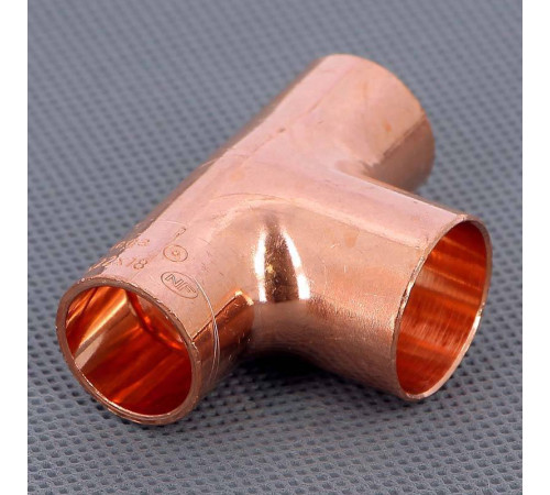 Тройник медный переходной Hailiang 28x22x28 мм серия 95130 HL101282