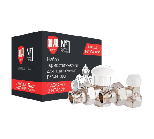 Набор термостатический угловой Royal Thermo 1/2 M30x1,5 НС-1442896
