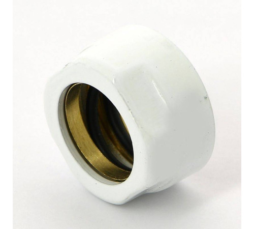 Соединитель для медной трубы Carlo Poletti 18 мм белый A58411E