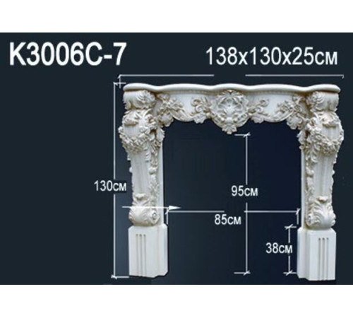 Обрамление камина Perfect K3006 полиуретан