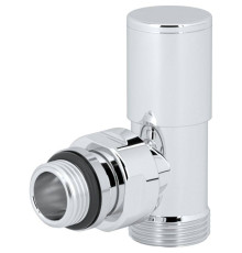 Вентиль ручной угловой General Fittings Compact 1/2 x 3/4 НН EK белый V150112E