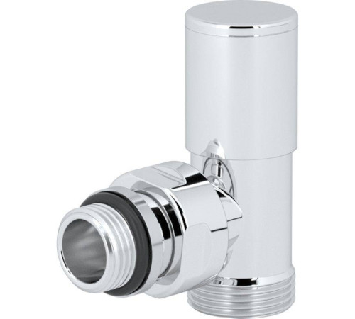 Вентиль ручной угловой General Fittings Compact 1/2 x 3/4 НН EK белый V150112E