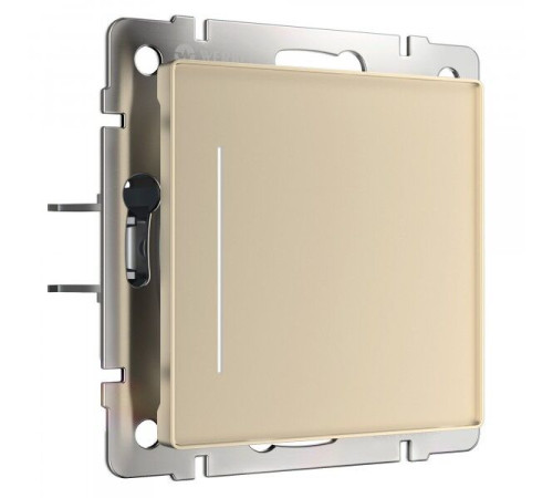 Умный сенсорный выключатель одноклавишный (шампань) W4513011