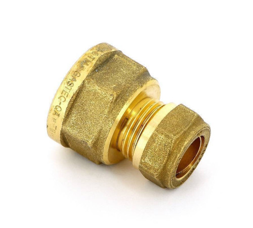 Муфта обжимная Tiemme 1100 15 мм х 3/4 ВР латунная 1000049