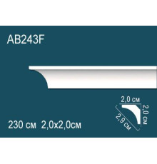 Карниз потолочный Perfect AB243F гибкий полиуретановый 130x130x2000 мм AB243F
