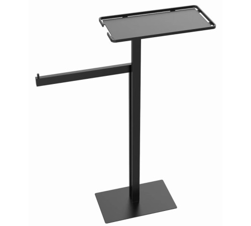 Стойка напольная с ершиком, полотенцедержателем и полкой Boheme Venturo черный 10952-B