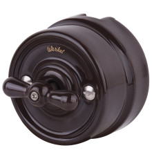 Выключатель на 4 положения двухклавишный коричневый ретро W5620014