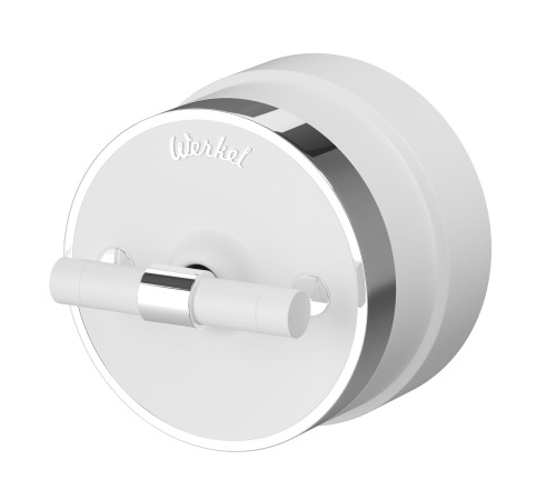 Выключатель на 4 положения двухклавишный Vintage белый матовый/хром W5822050