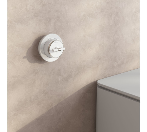 Выключатель на 4 положения двухклавишный Vintage белый матовый/хром W5822050