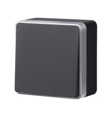 Выключатель одноклавишный Gallant черный с серебром W5010034 W5010034