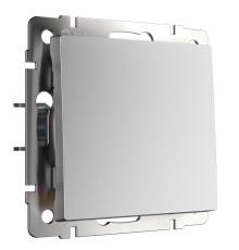 Выключатель одноклавишный (серебряный матовый) W1110065