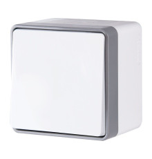 Выключатель одноклавишный влагозащищенный Gallant белый W5010201