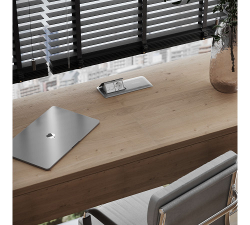 W1171160/ Модульная розетка с заземлением и шторками 4545(белый) W1171160