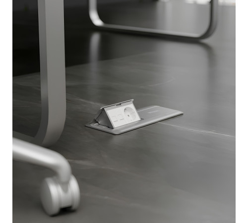 W1171160/ Модульная розетка с заземлением и шторками 4545(белый) W1171160