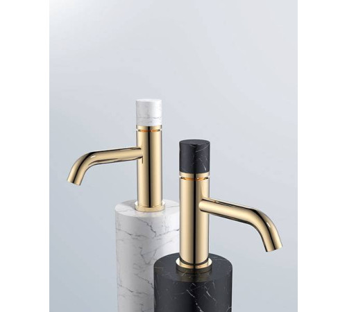 Смеситель для раковины Boheme Stick Gold Diamond Gold 121-GG