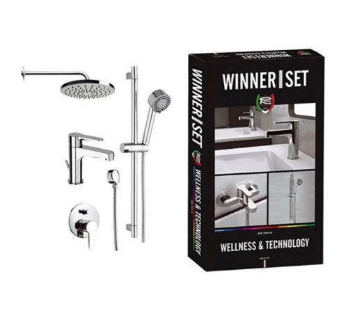 Душевой комплект Remer Winner со смесителями для раковины и ванны W0910315RMOI