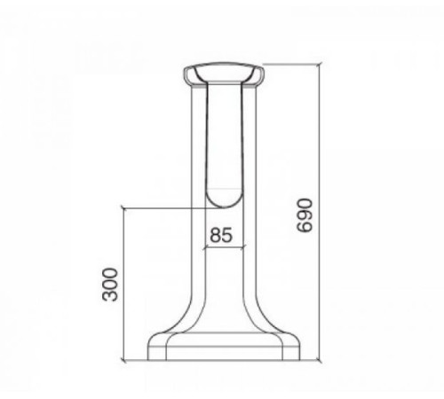 Пьедестал для раковины Sbordoni Palladio белый 7001