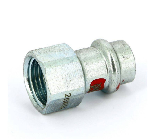 Муфта переходная пресс-В Viega Prestabo оцинкованная сталь 15x1/2 559557