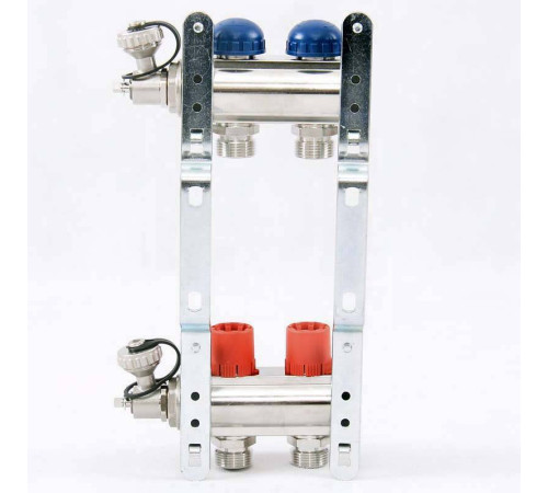 Коллекторная группа с балансировочными и термостатическими вентилями UNI-FITT 1x3/4 EK 2 выхода 441E4302