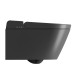 Унитаз-биде подвесной GSI WClean безободковый 590х375 мм черный матовый Ardesia 7418K26
