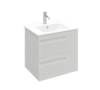 Тумба под раковину подвесная Laparet ATLAS 60 для раковины Creavit Su 60 кашемир матовый LA-WCAB-60-125