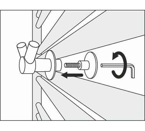 Крючок двойной подвесной Сунержа Виктория для полотенцесушителя матовый белый 30-2010-0002