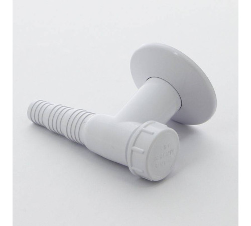 Сифон для бытовой техники McAlpine с обратным клапаном выход 32 мм белый WMV-32WH