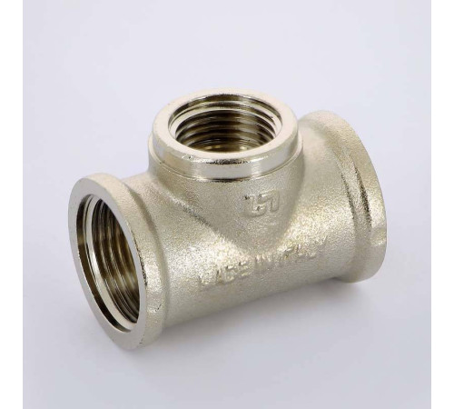 Тройник резьбовой Uni-Fitt 3/4x1/2x3/4 ВВВ никелированный 615N3230