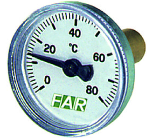 Термометр FAR FA 2651 40 мм 80 °C зонд 36 мм 3/8 торцевой FA 2651