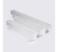 Конвектор напольный Gekon Level 80x1800x230 мм боковое подключение GLUF0.00818023/FMC/RAL9016