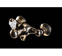 Смеситель для душа Boheme Crystal золото 284-CRST