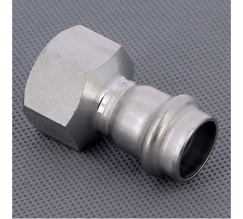 Муфта переходная пресс-В Viega Sanpress Inox нержавеющая сталь 18x3/4 436605