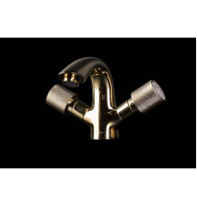 Смеситель для раковины Boheme Royal Cristal золото глянцевое 291-Royal/CRST