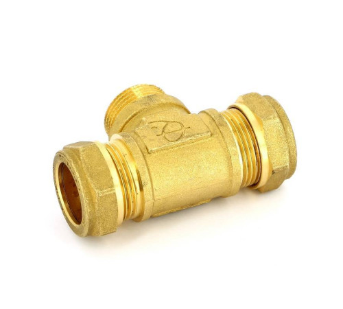 Тройник обжимной Tiemme 22х3/4х22 НР 1100067