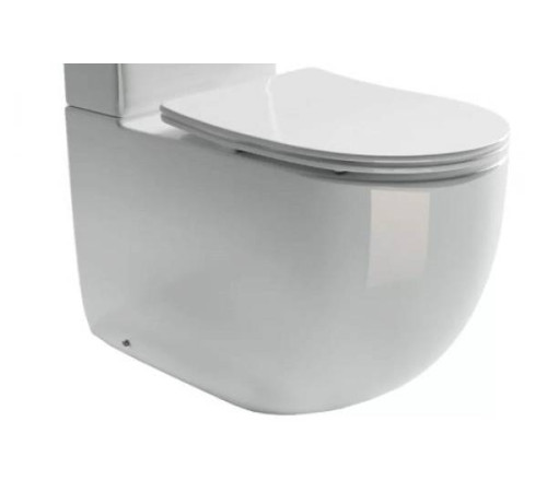 Унитаз приставной Ceramica Nova Metropol Rimless с сиденьем белый CN4001-B